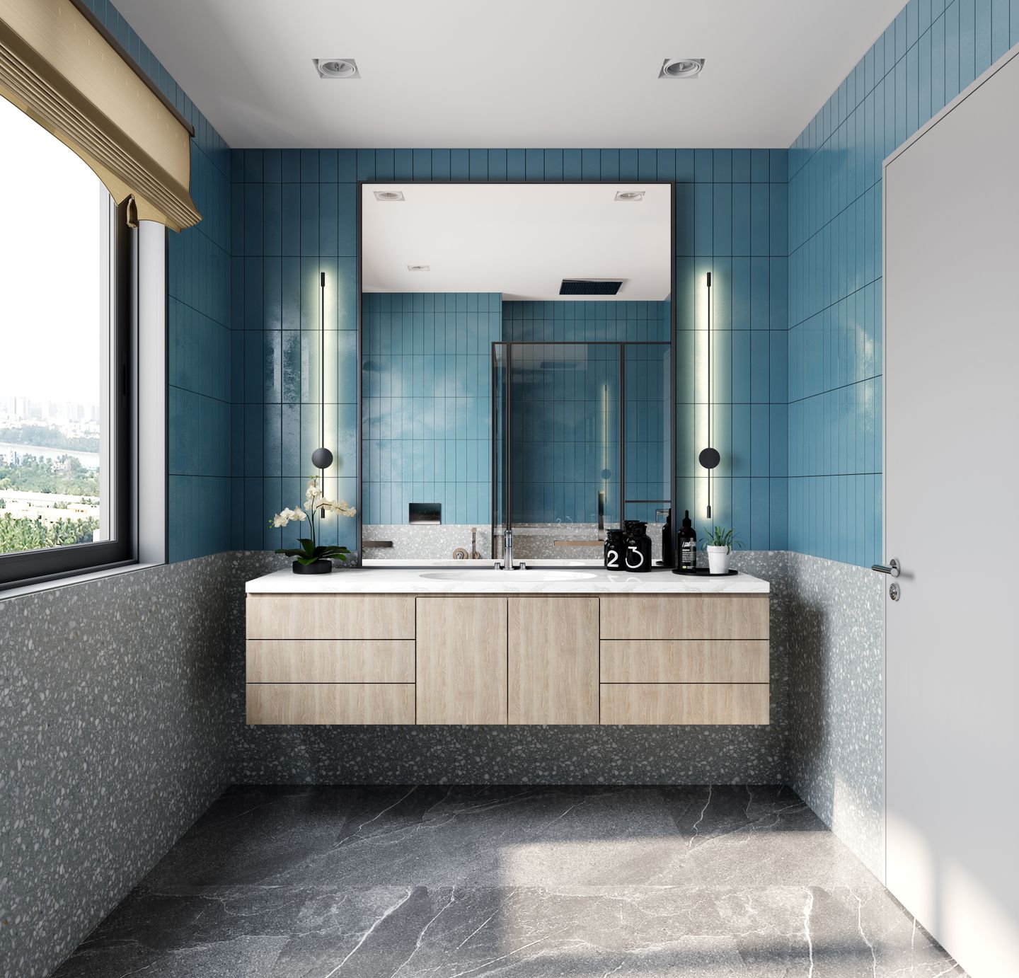 Coastal Bathroom Design- Livspace