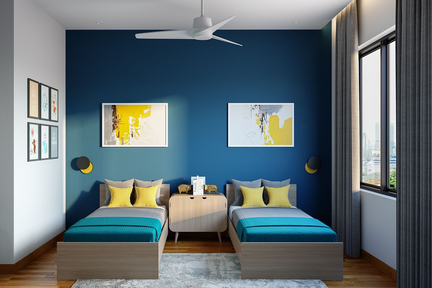 Colourful Kid's Bedroom Design - Livspace