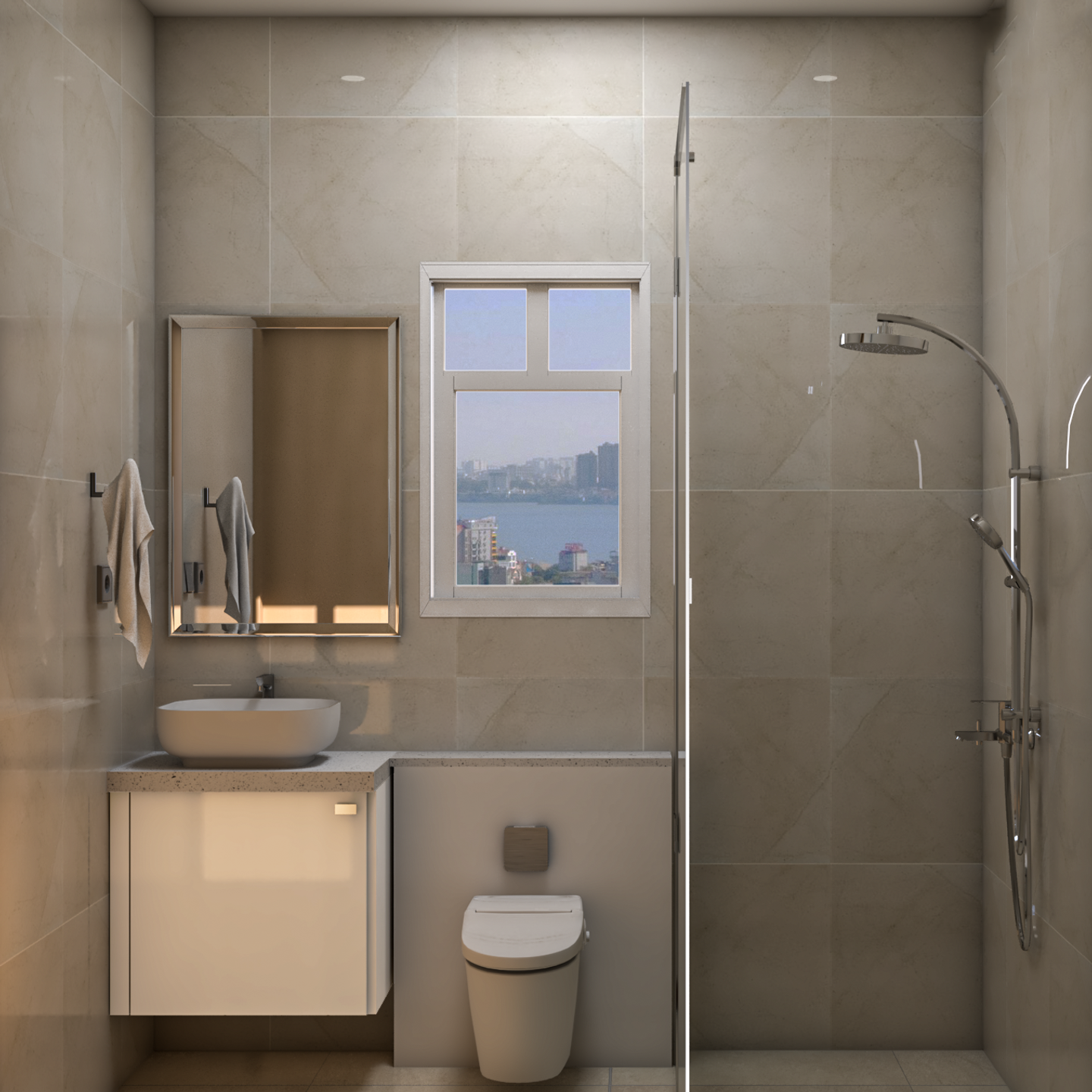 Modern Bathroom Design For Rental Homes - Livspace