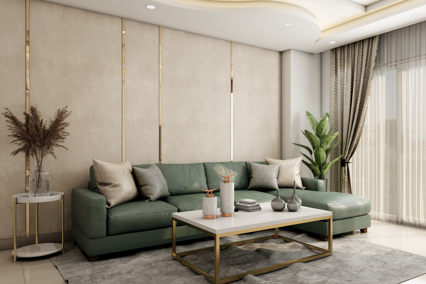 Contemporary Living Room Design – Livspace