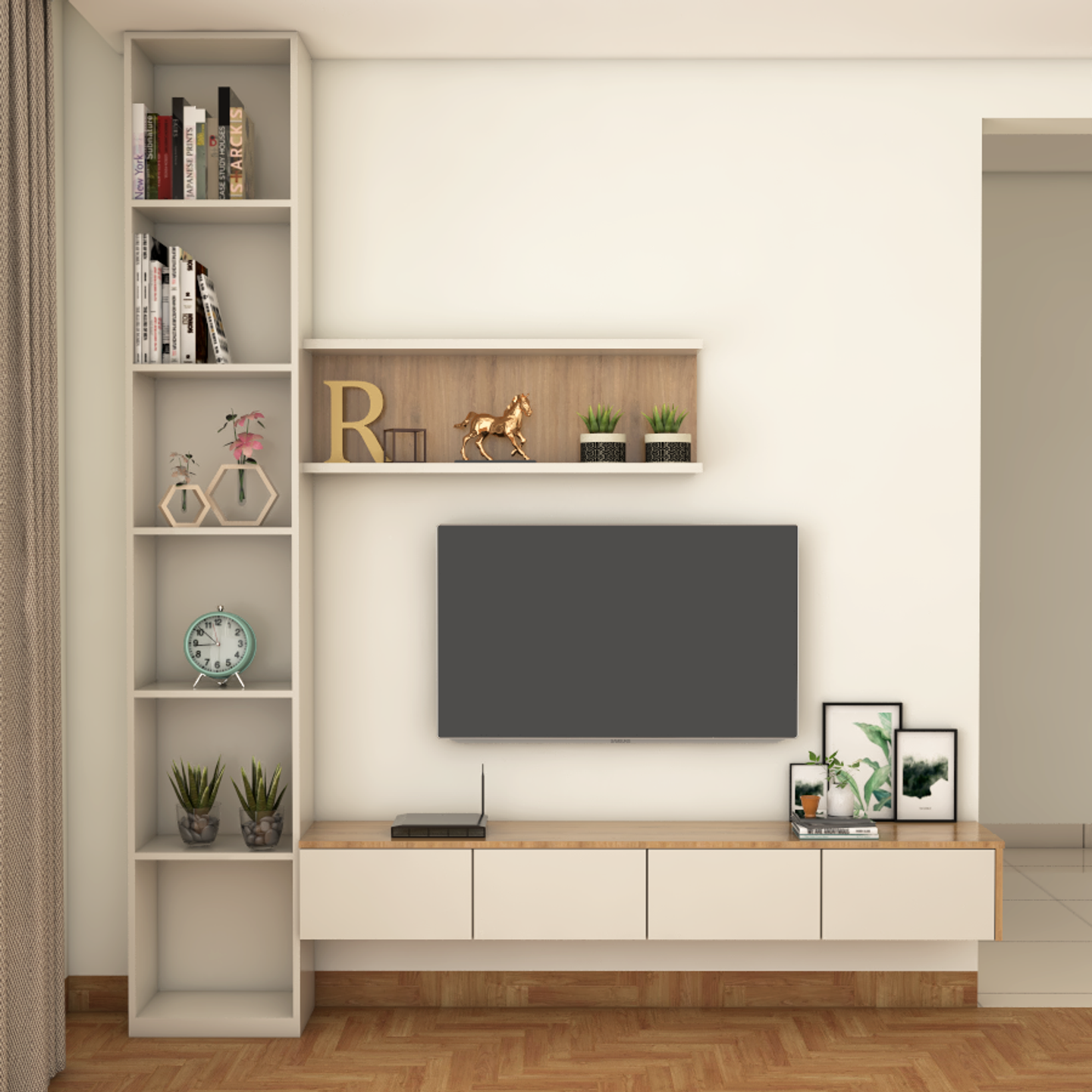Modern Living Room - Livspace