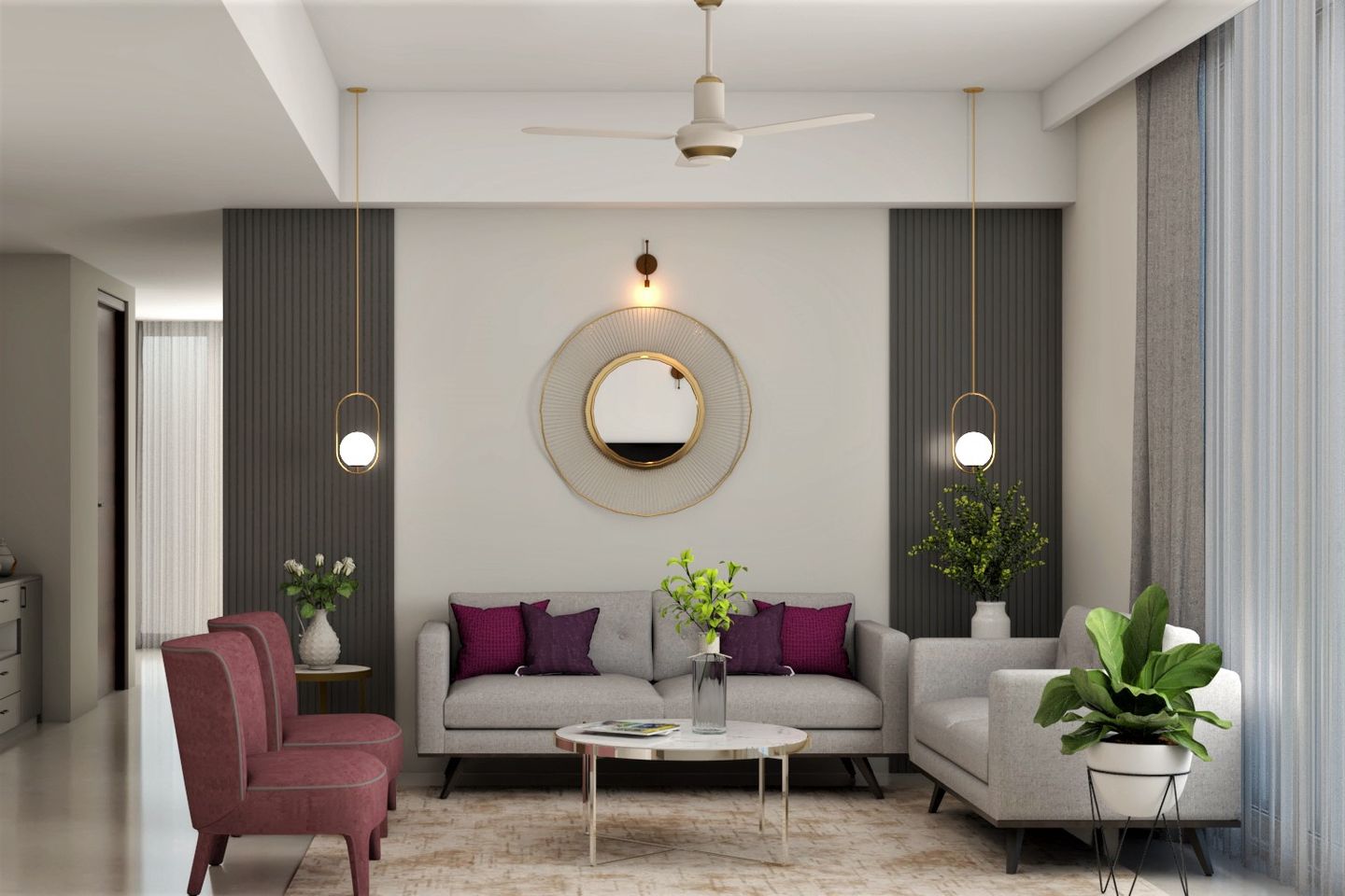 Contemporary Living Room - Livspace