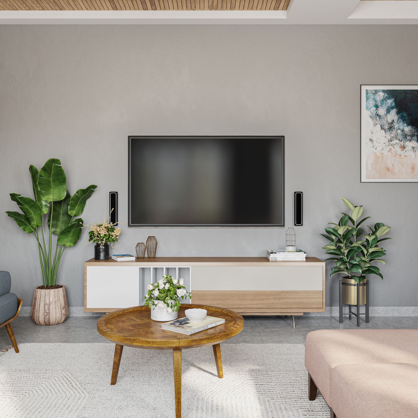 Minimal Living Room Design – Livspace