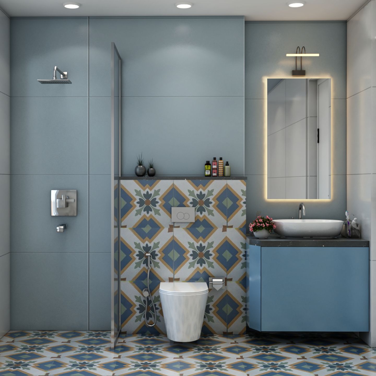 Moroccan Bathroom Wall Tiles - Livspace