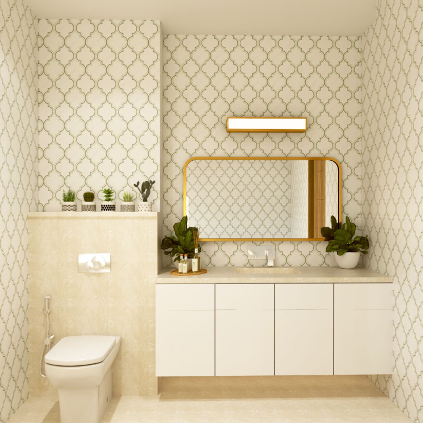 Moroccan Bathroom Tiles Design With A Matte Finish Livspace 6842