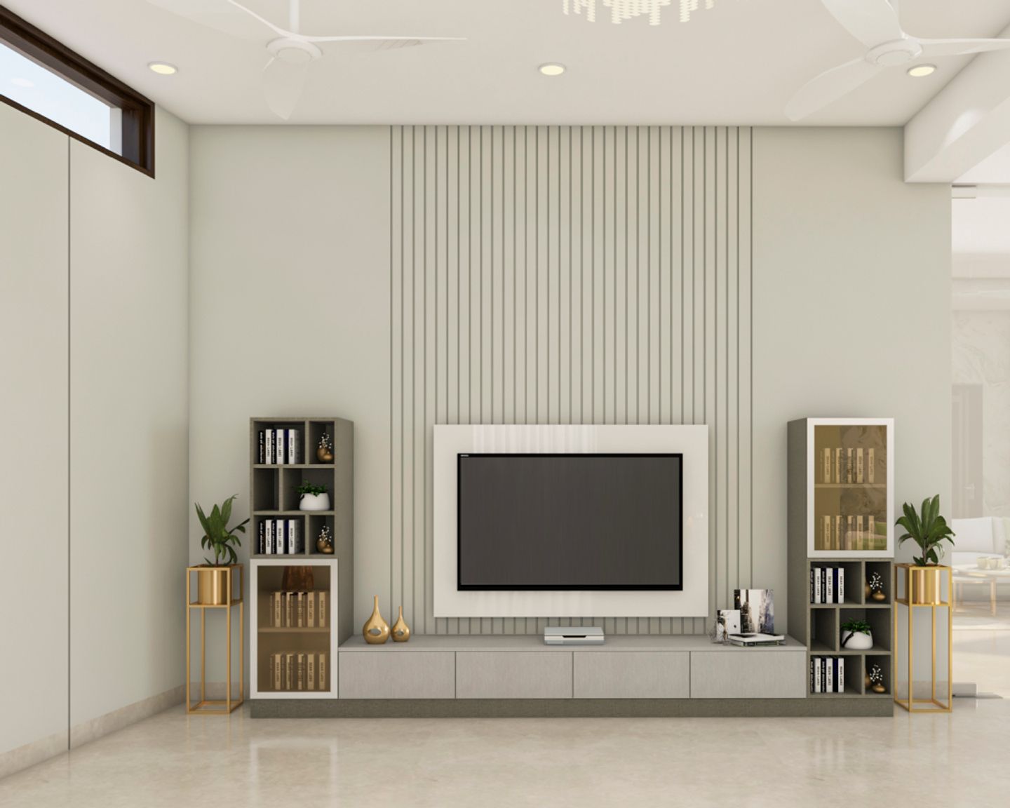 Compact TV Unit Design - Livspace
