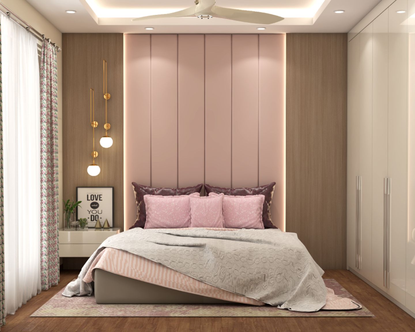 Shabby Chic Bedroom Colours Design | Livspace