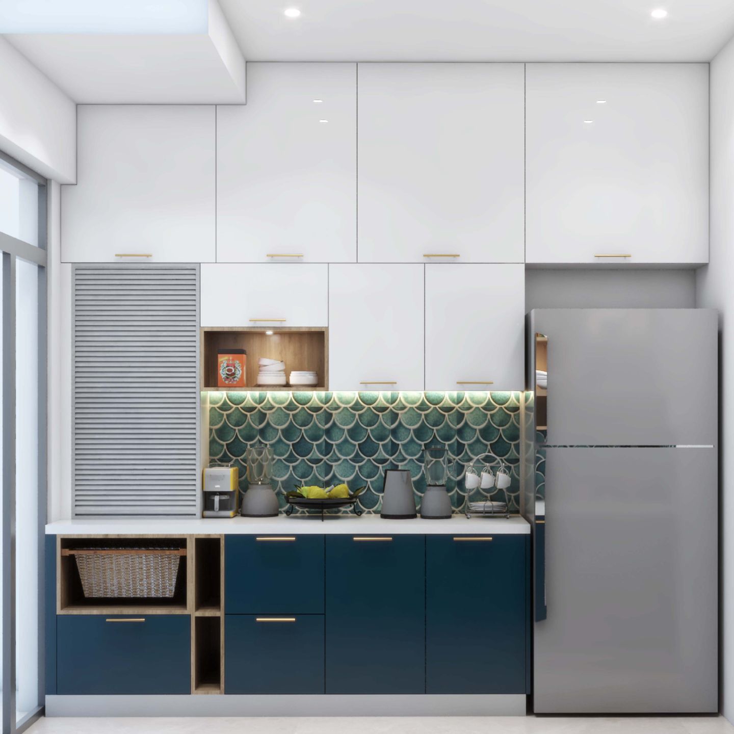 Contemporary Modular Parallel Kitchen Design