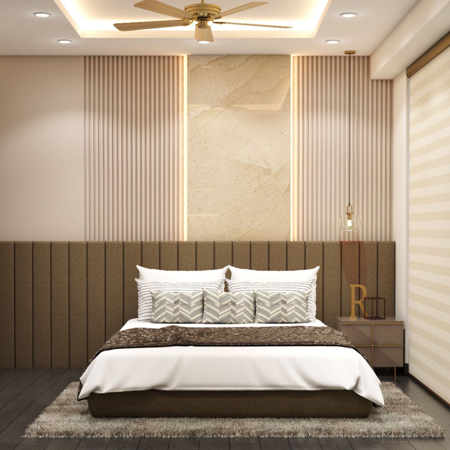 Bedroom Design With Photo Frames - Livspace