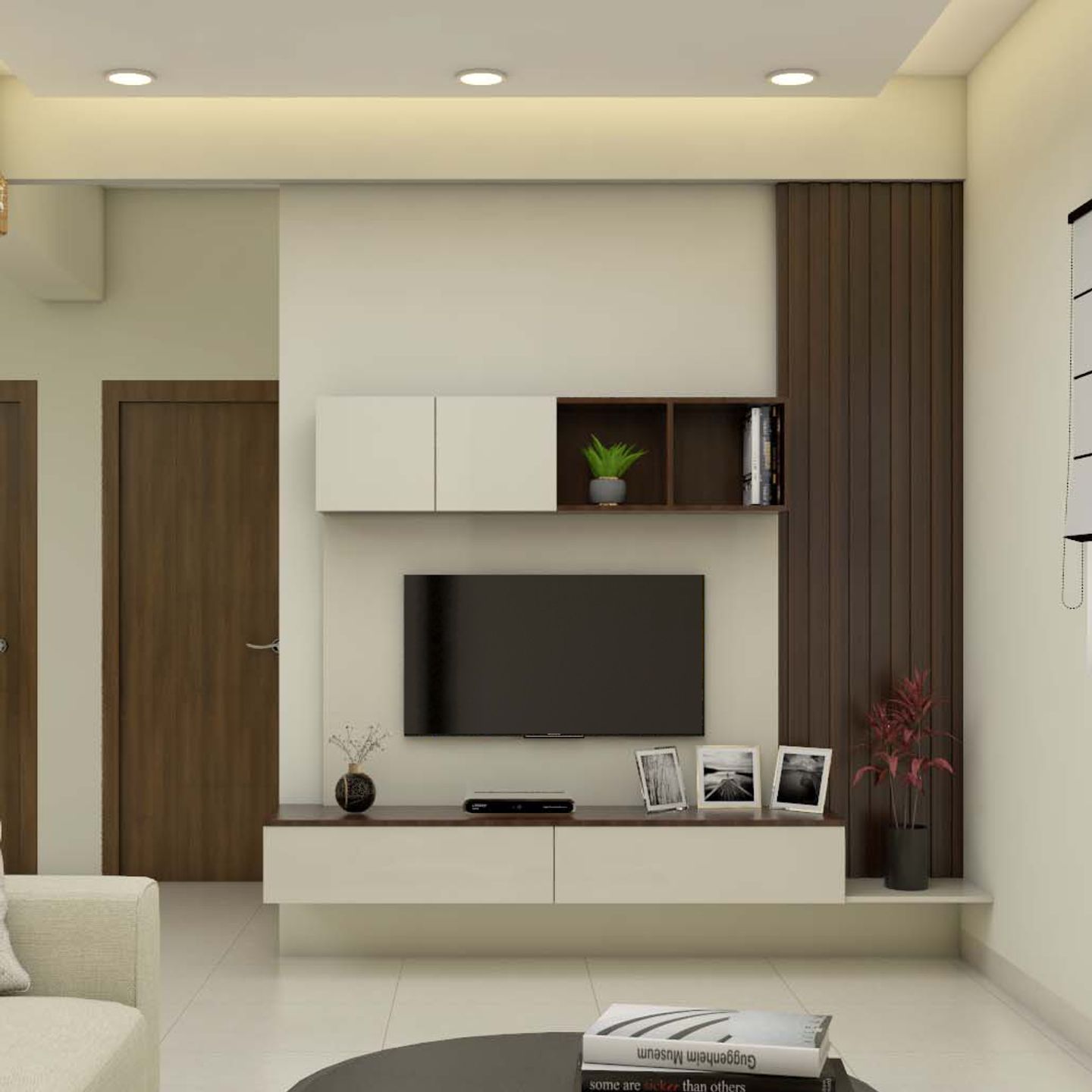 Spacious Wall-mounted Tv Cabinet Design 