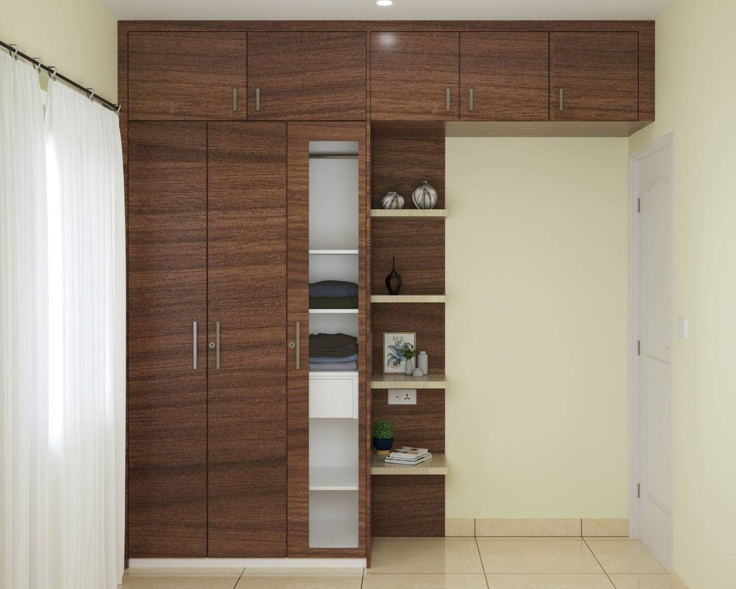 Wooden Wardrobe Design - Livspace