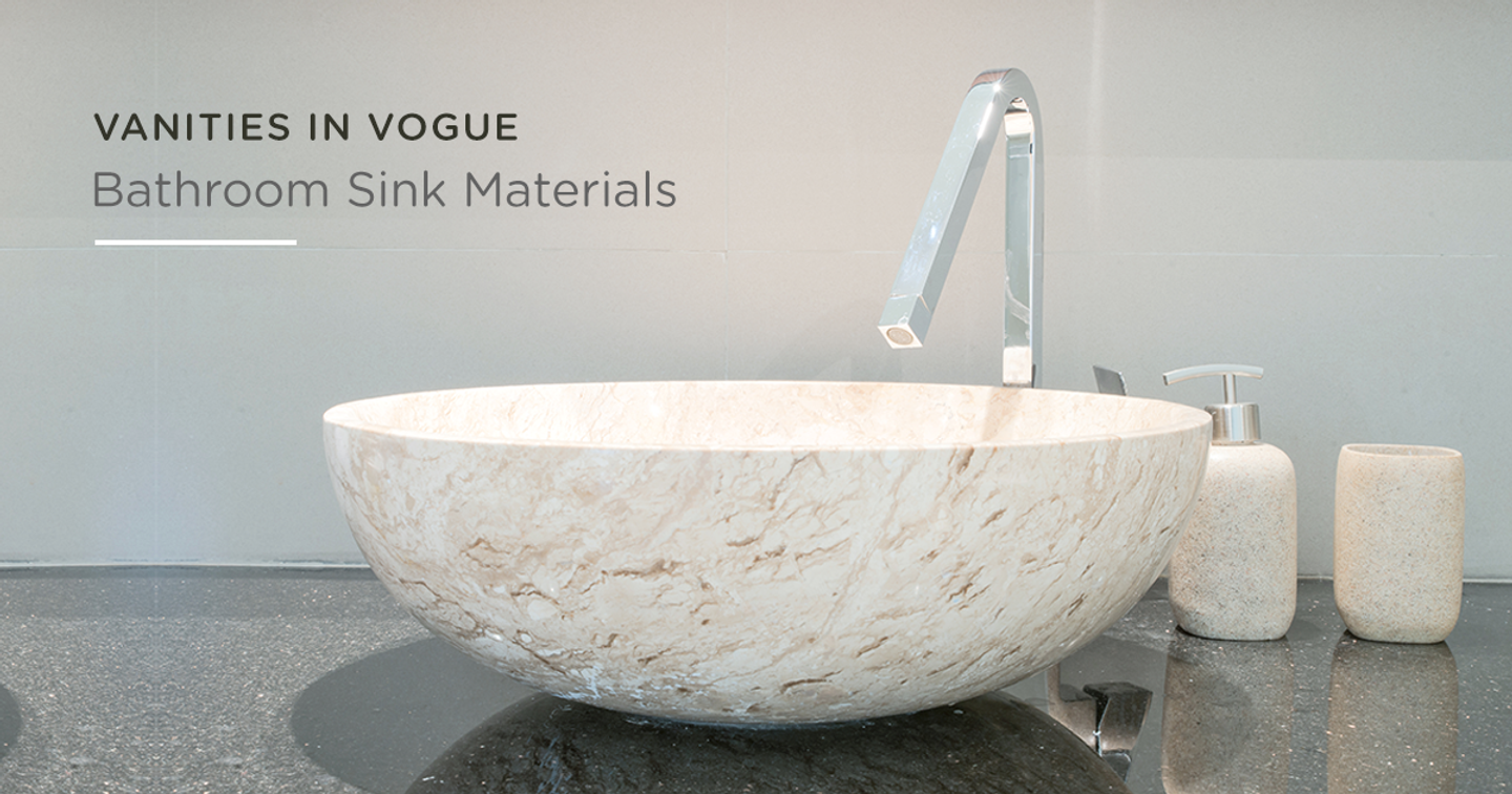 bathroom sink materials