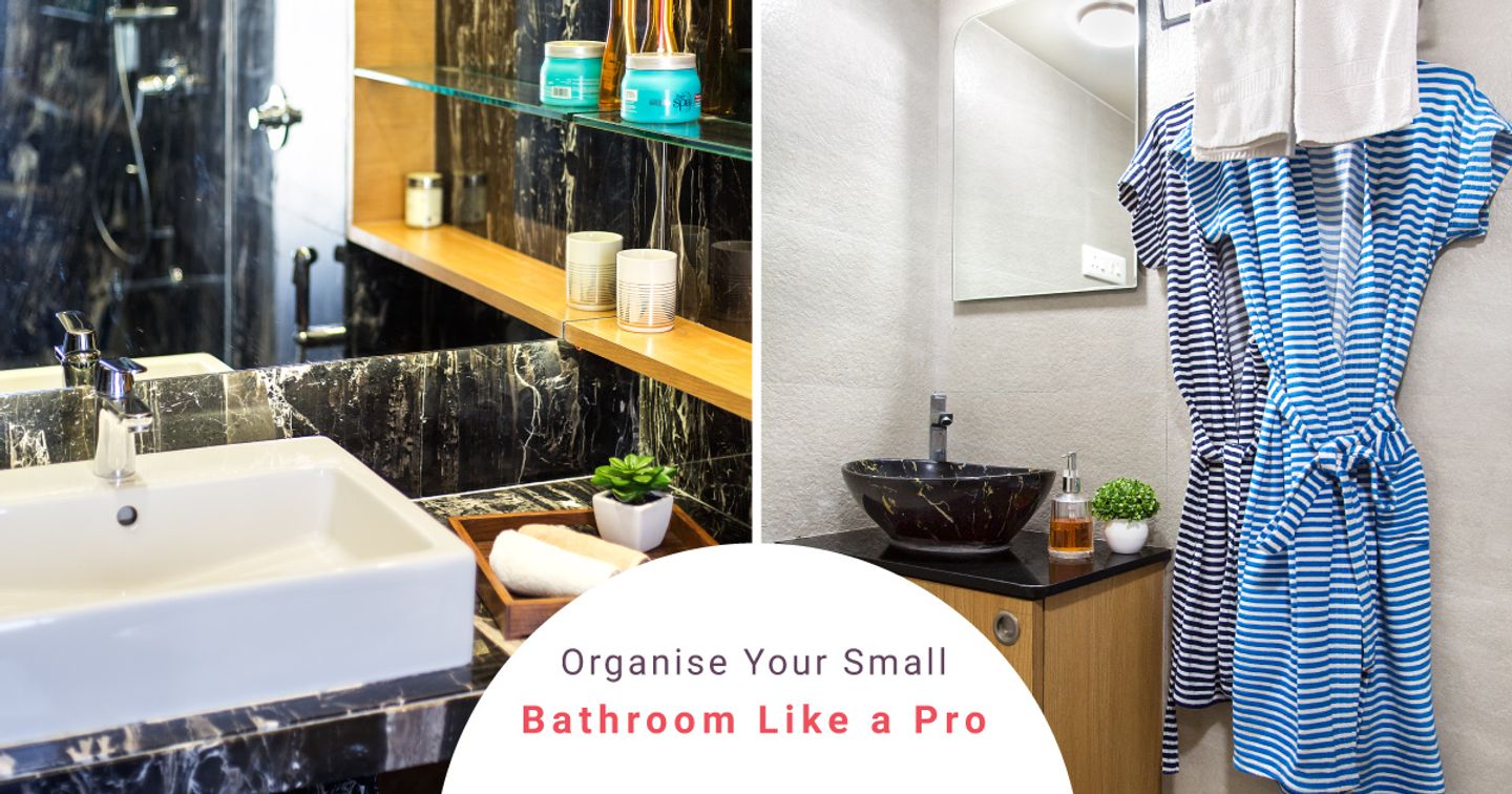 Small bathroom organisation Blog cover