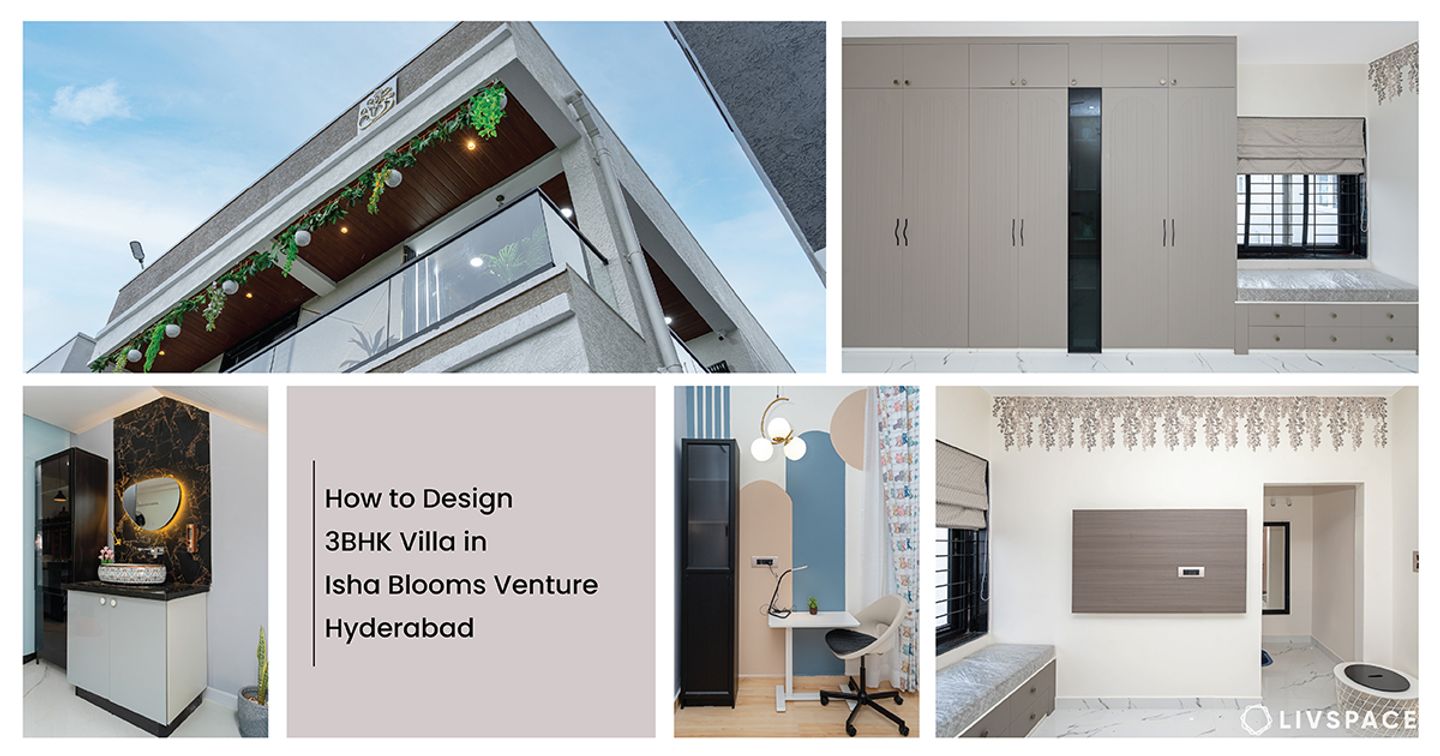 isha blooms venture 3bhk interiors in hyderabad
