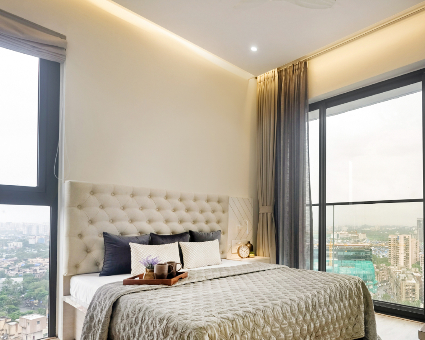 Light-Coloured Wall Paint Idea For Bedrooms | Livspace