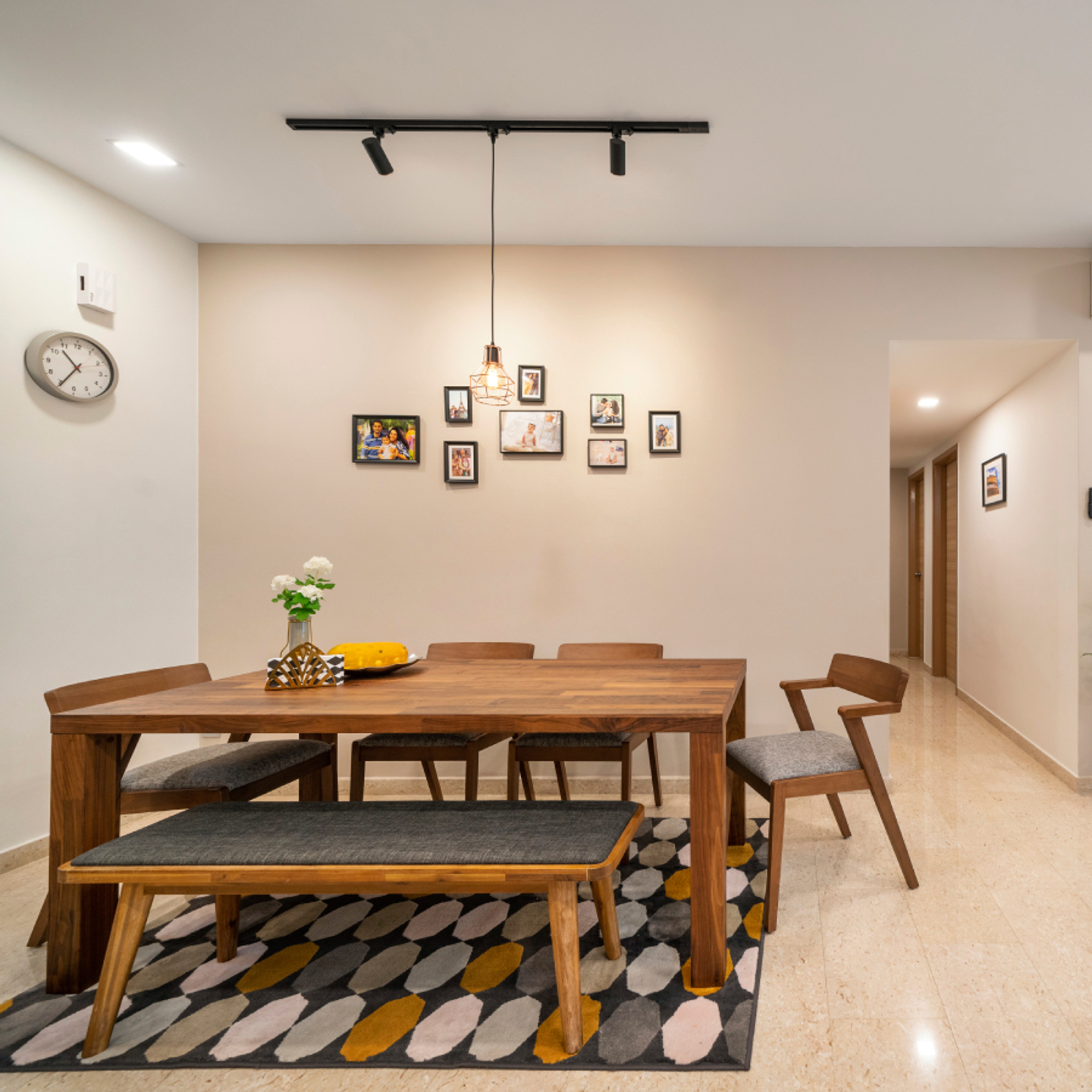 Scandinavian Design With Track Lights - Livspace