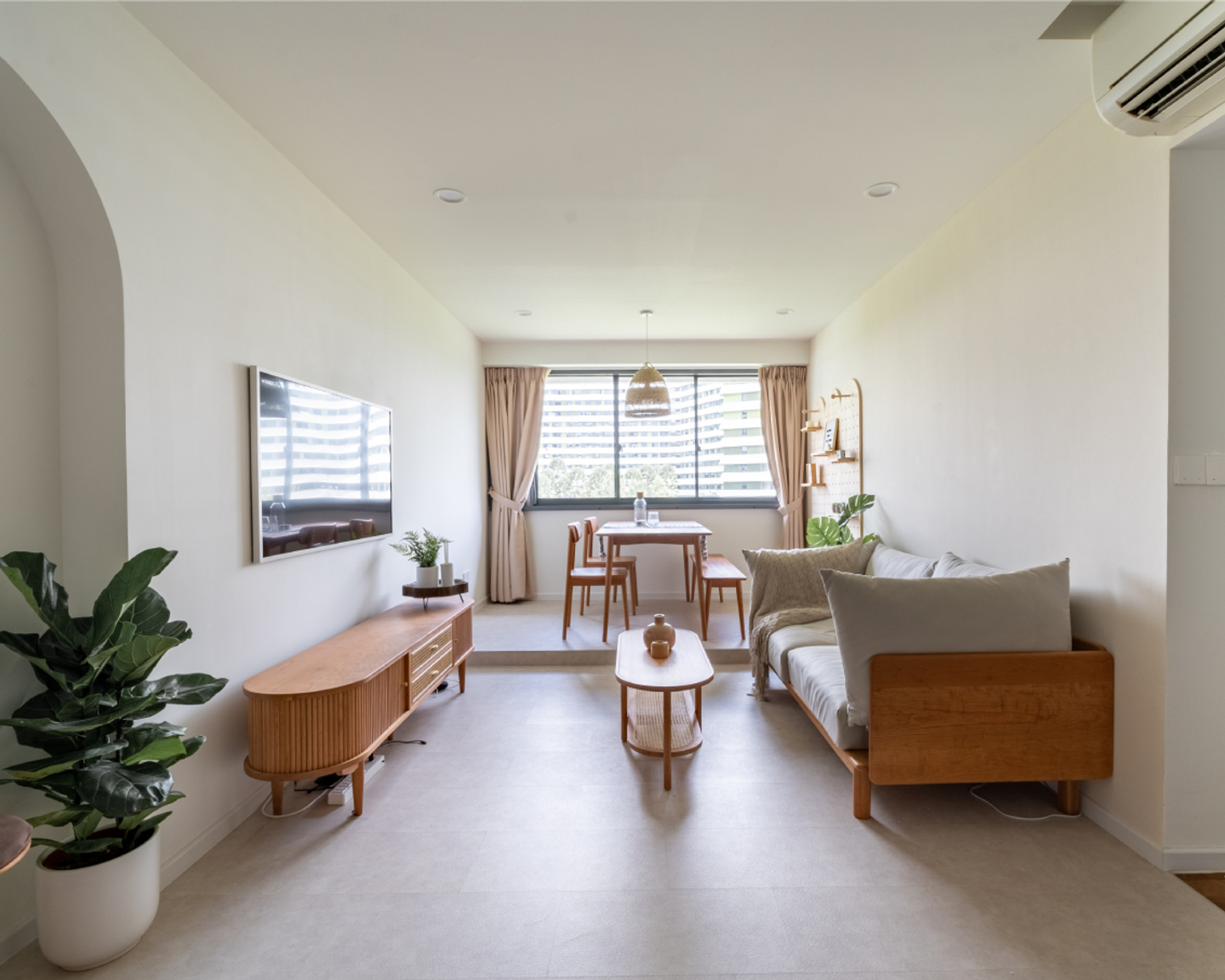 Living Room Design With Scandinavian Interior - Livspace