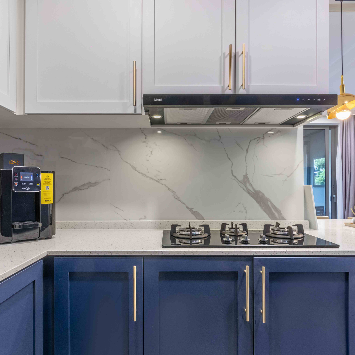 White Glossy Marble Tiles Livspace