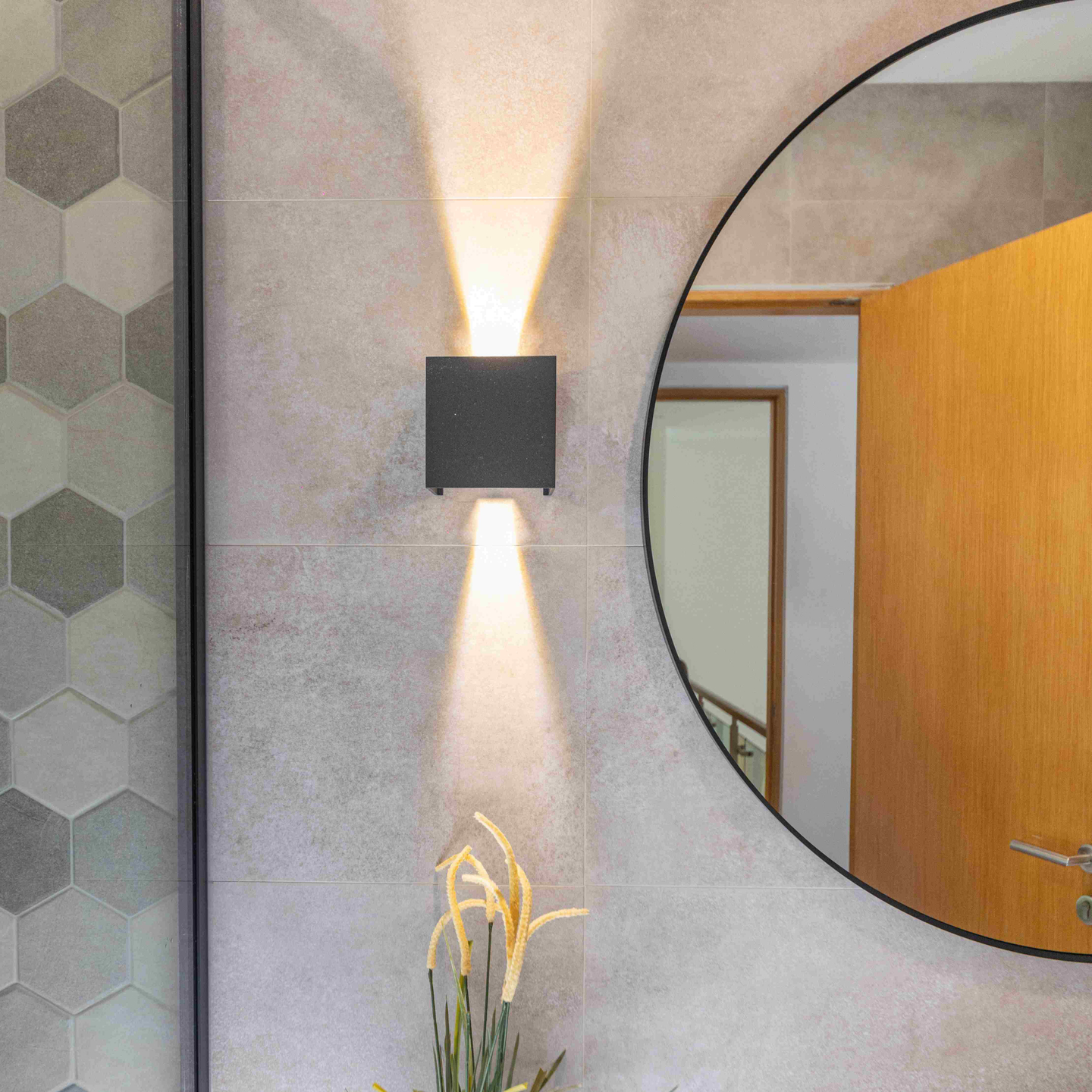 Modern Rectangular Beige Porcelain Wall Tiles Design