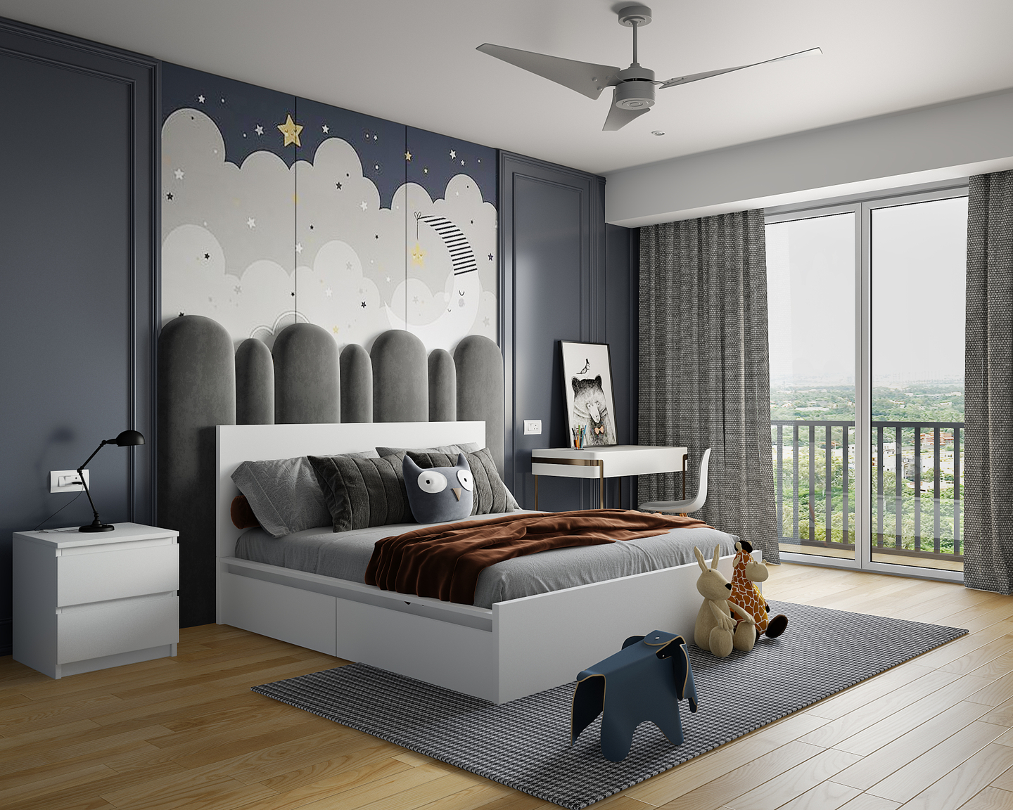 Dreamy Kids Bedroom Design - Livspace