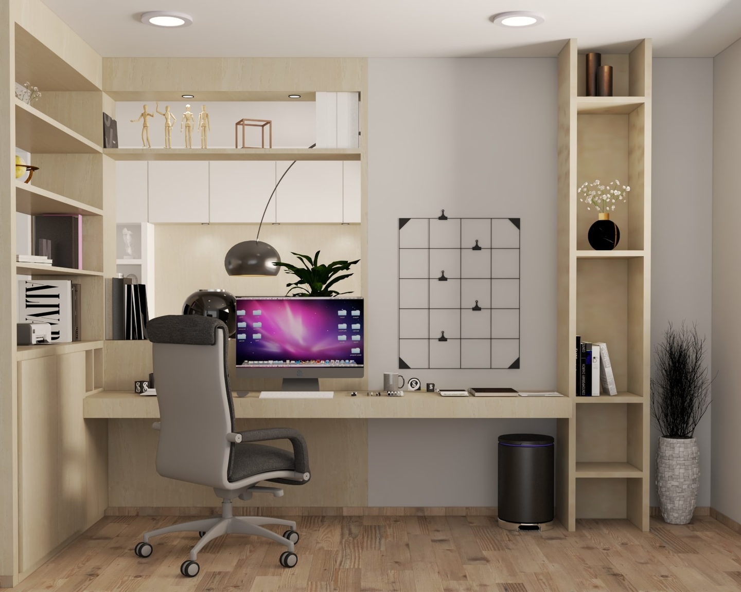 Luxurious Home Office Design - Livspace