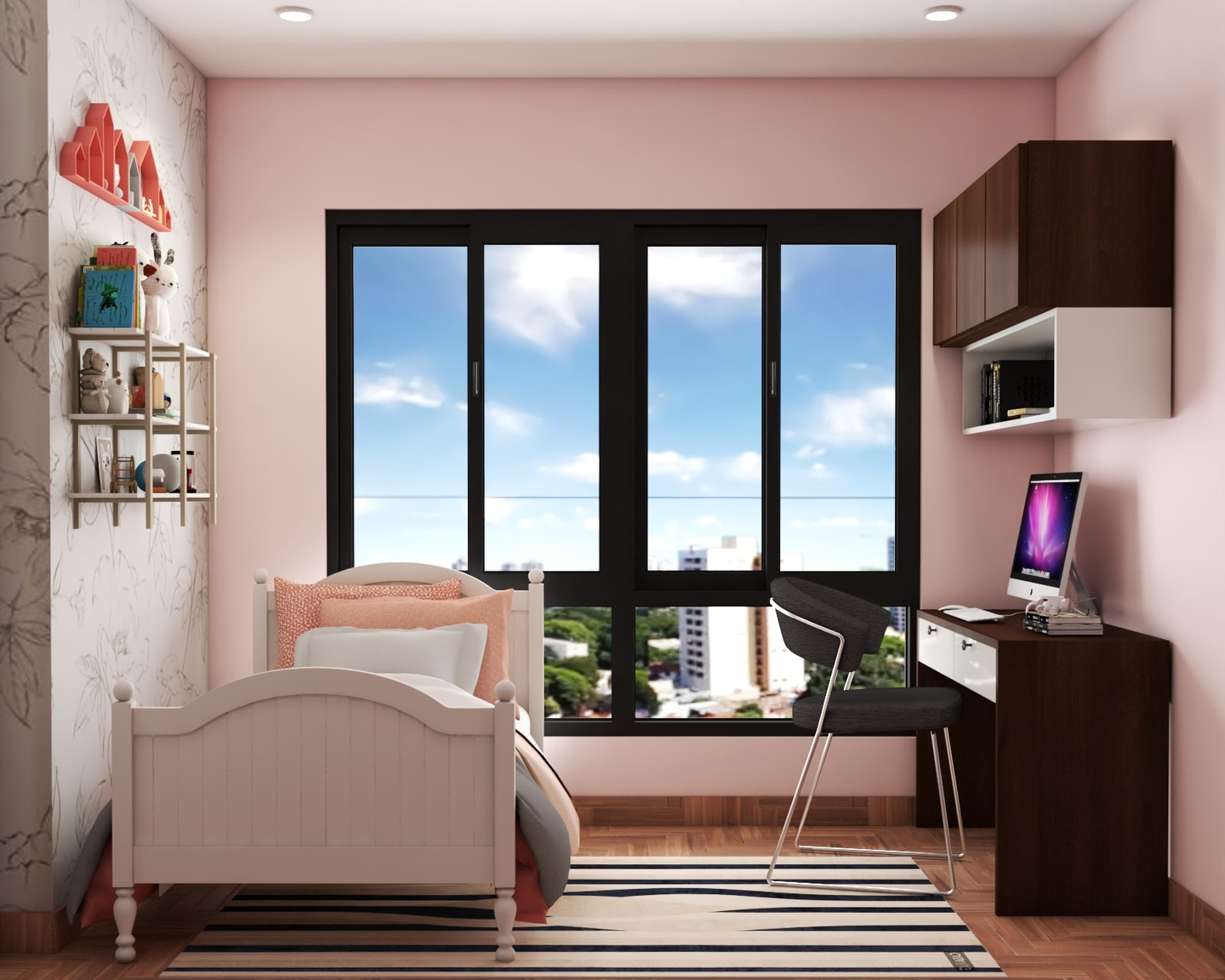 Cosy Kids Bedroom Design - Livspace