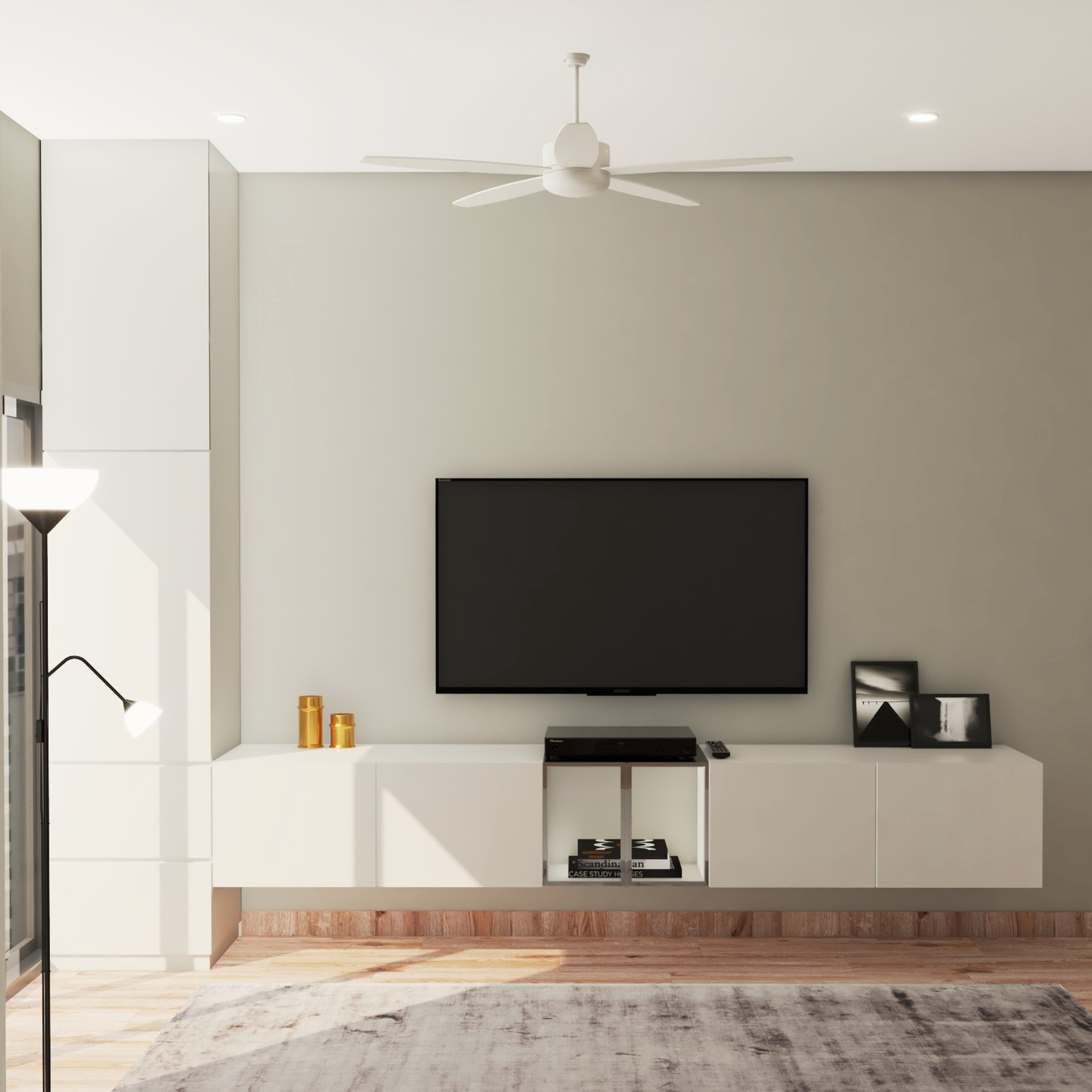 Simple Living Room - Livspace