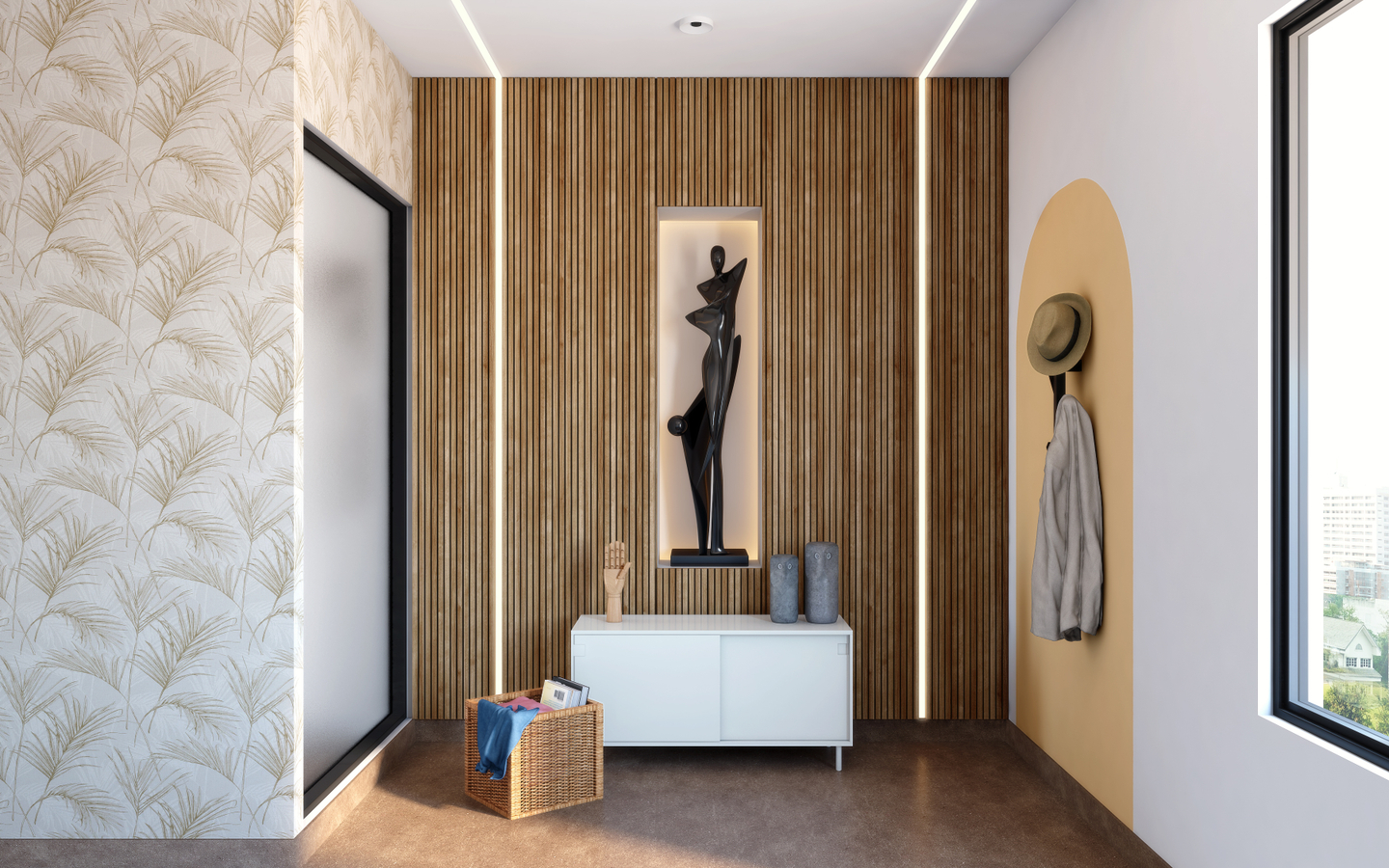 Contemporary Foyer Design - Livspace