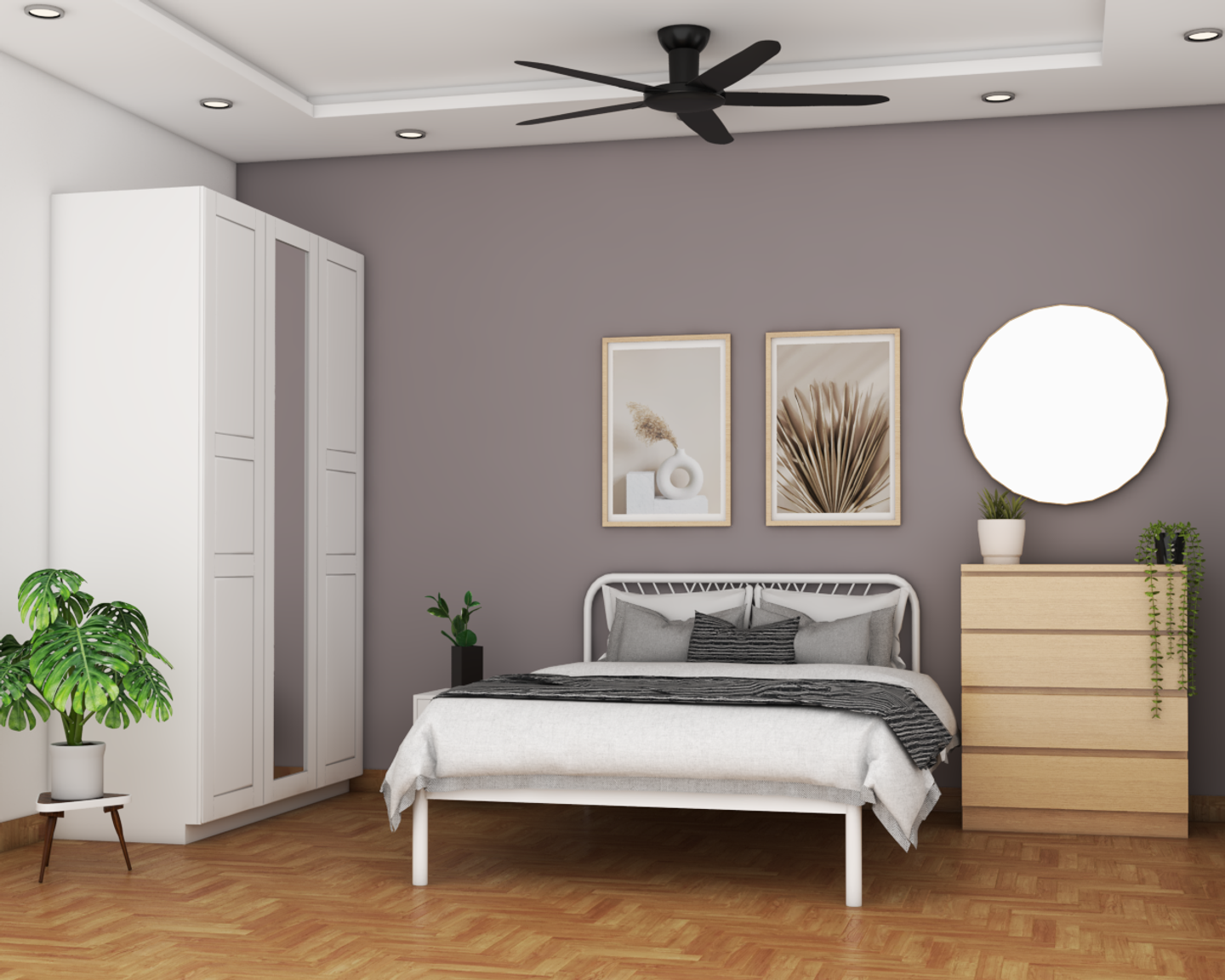 Modern White False Ceiling Design - Livspace