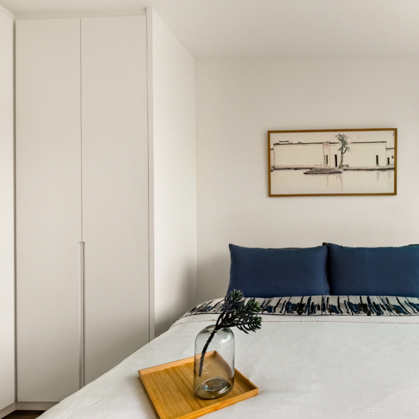 White Laminate Wardrobe Design Livspace