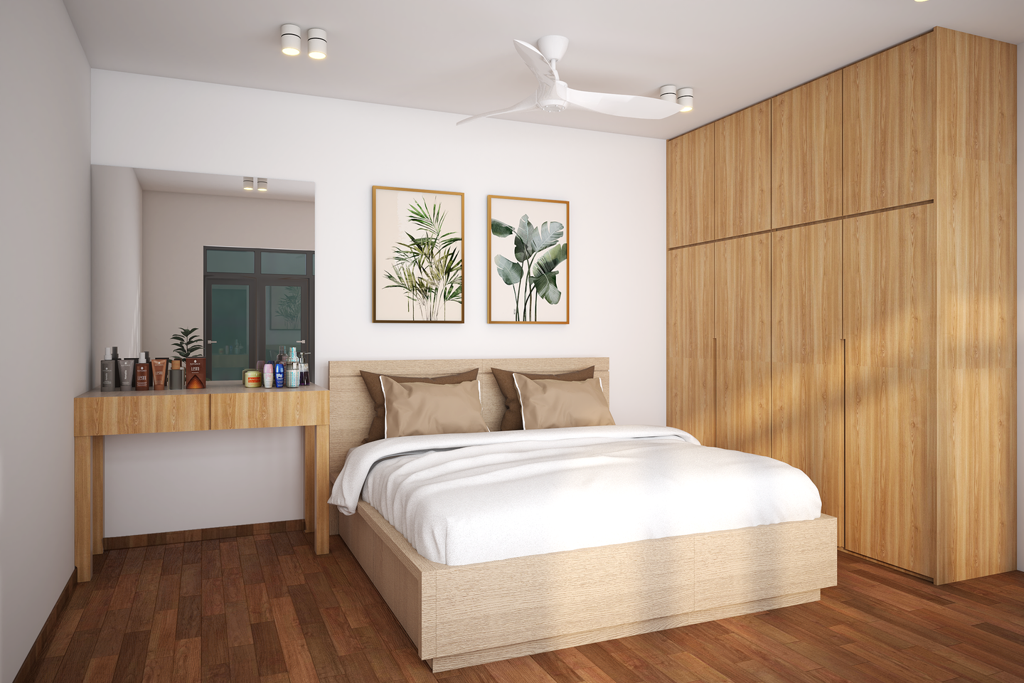 Tropical Master Bedroom - Livspace