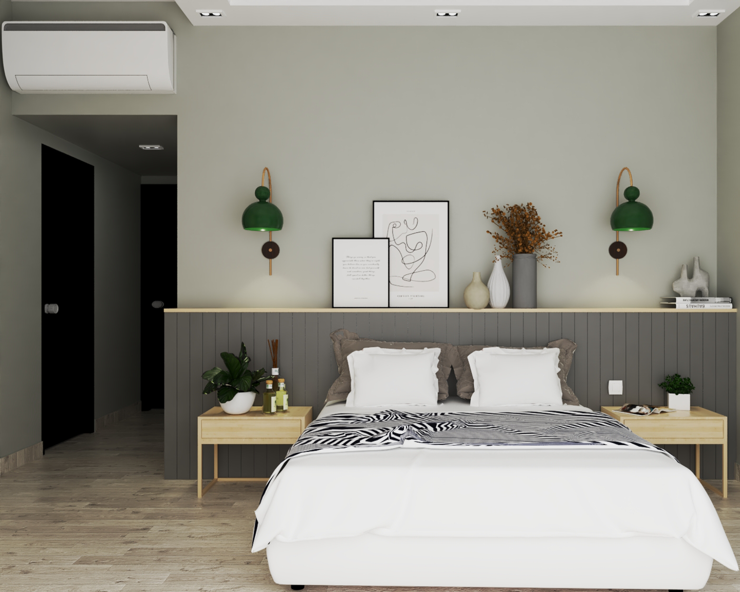 Modern Master Bedroom Interior Design with Storage Space - Livspace