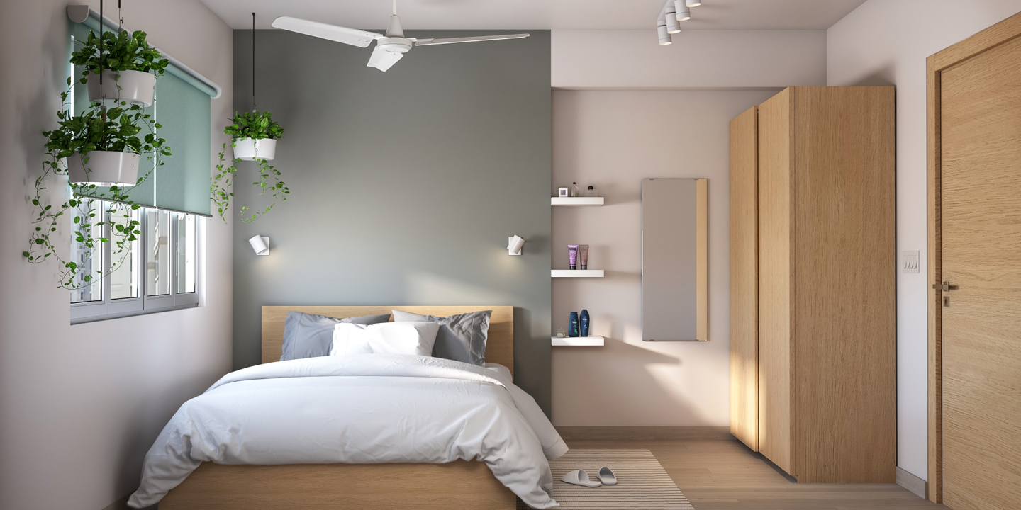 Compact-Low Maintenance Bedroom - Livspace