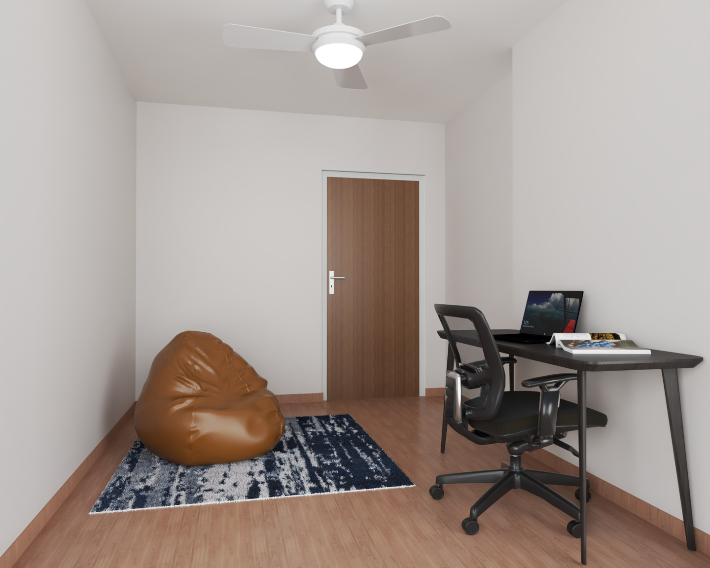 Compact Study Room With Basic layout - Livspace