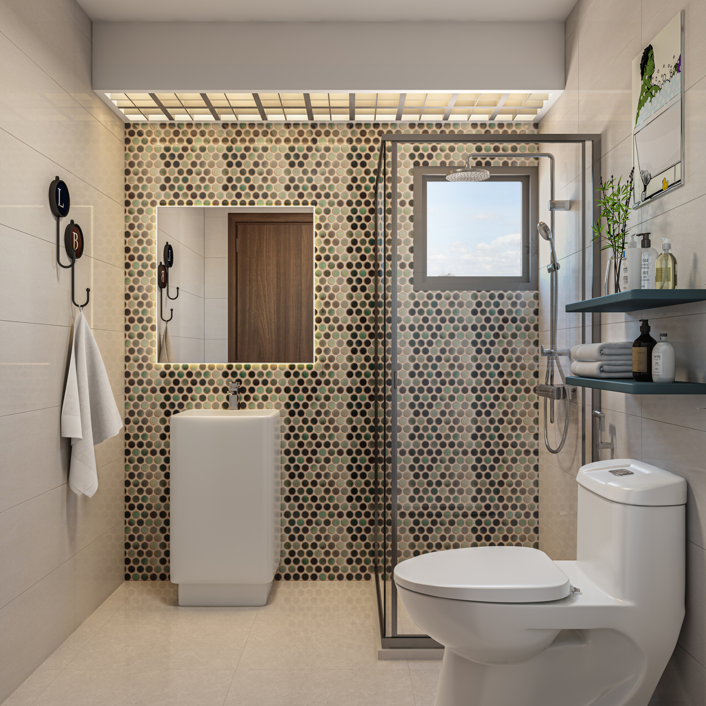 Contemporary Toilet Design Idea - Livspace