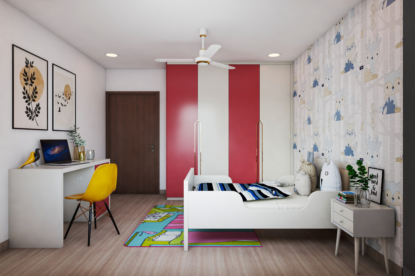 Modern Kids Bedroom Designed For Rental Homes - Livspace