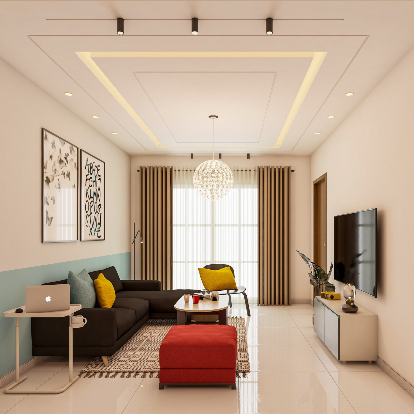 Elegant Living Room Designs - Livspace