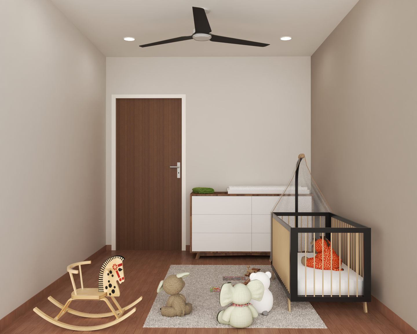 Compact Kids Bedroom with Ample Play Space - Livspace
