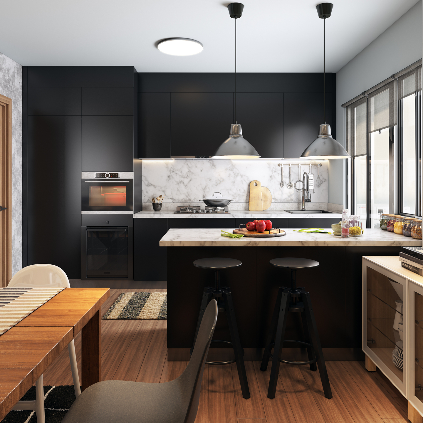 Industrial Kitchen Design – Livspace