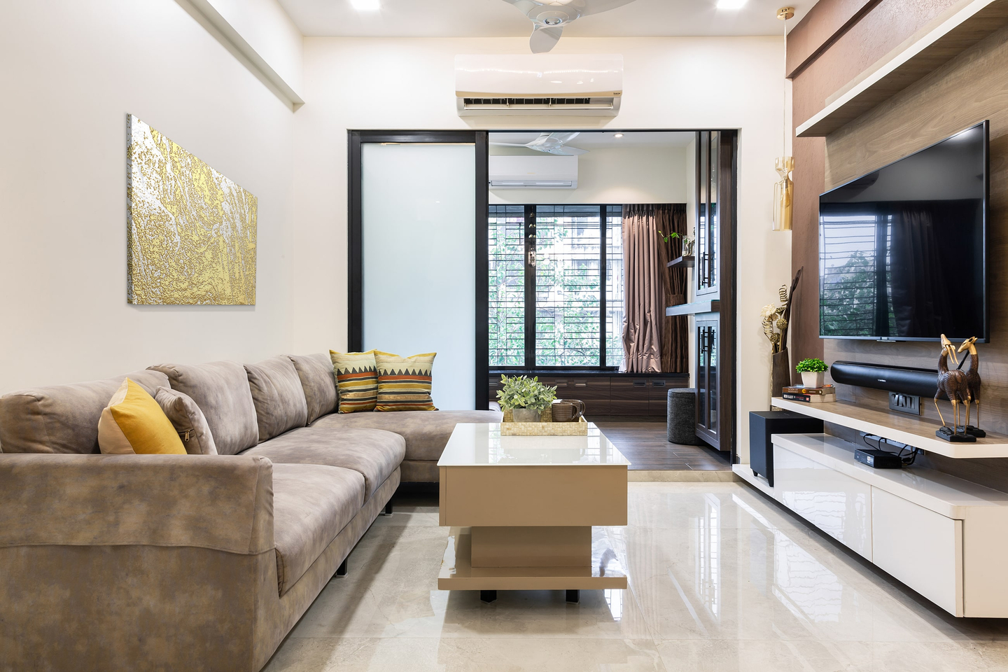 Modern 2-BHK Mumbai Home Design - Livspace