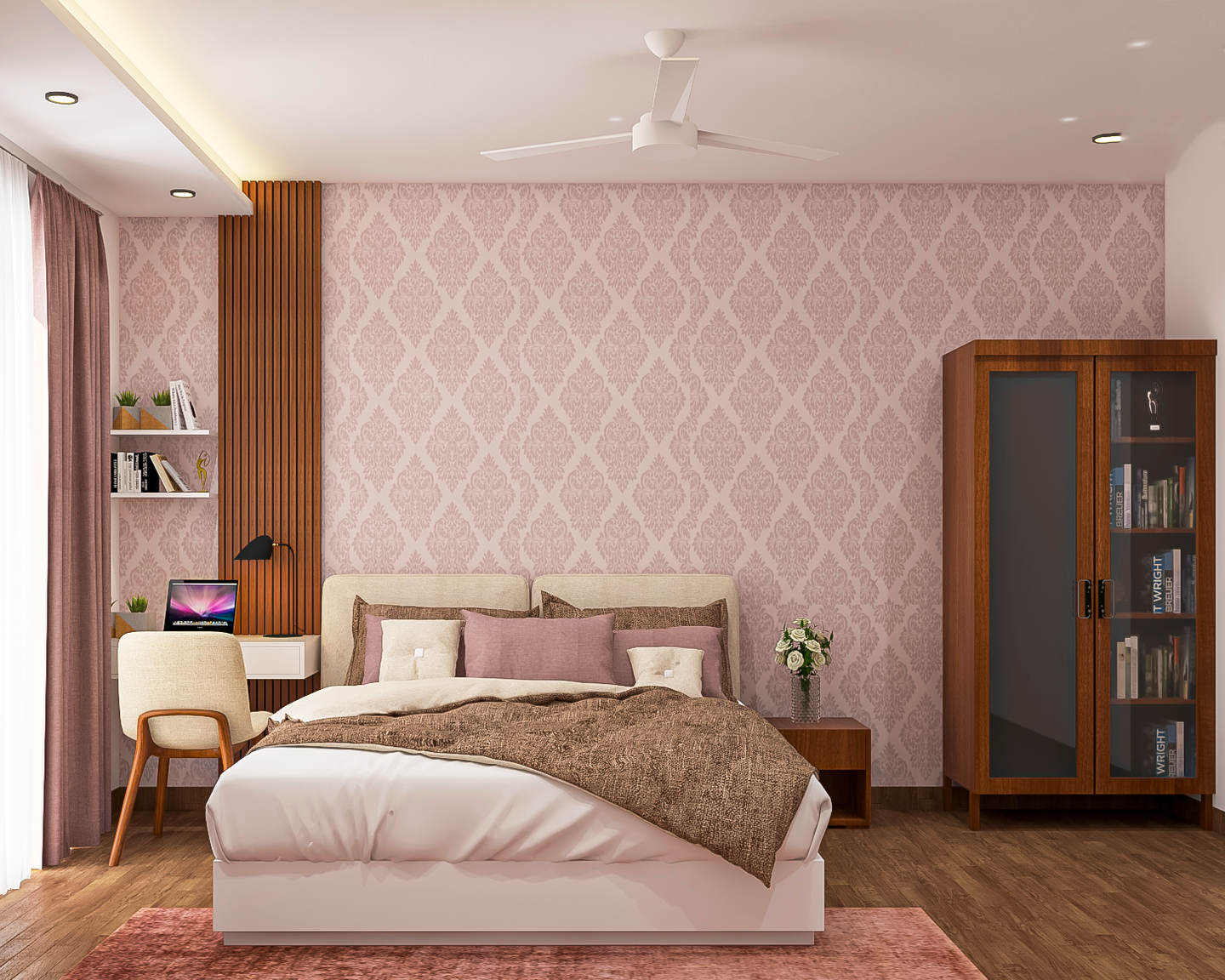 Pink Shaded Bedroom - Livspace