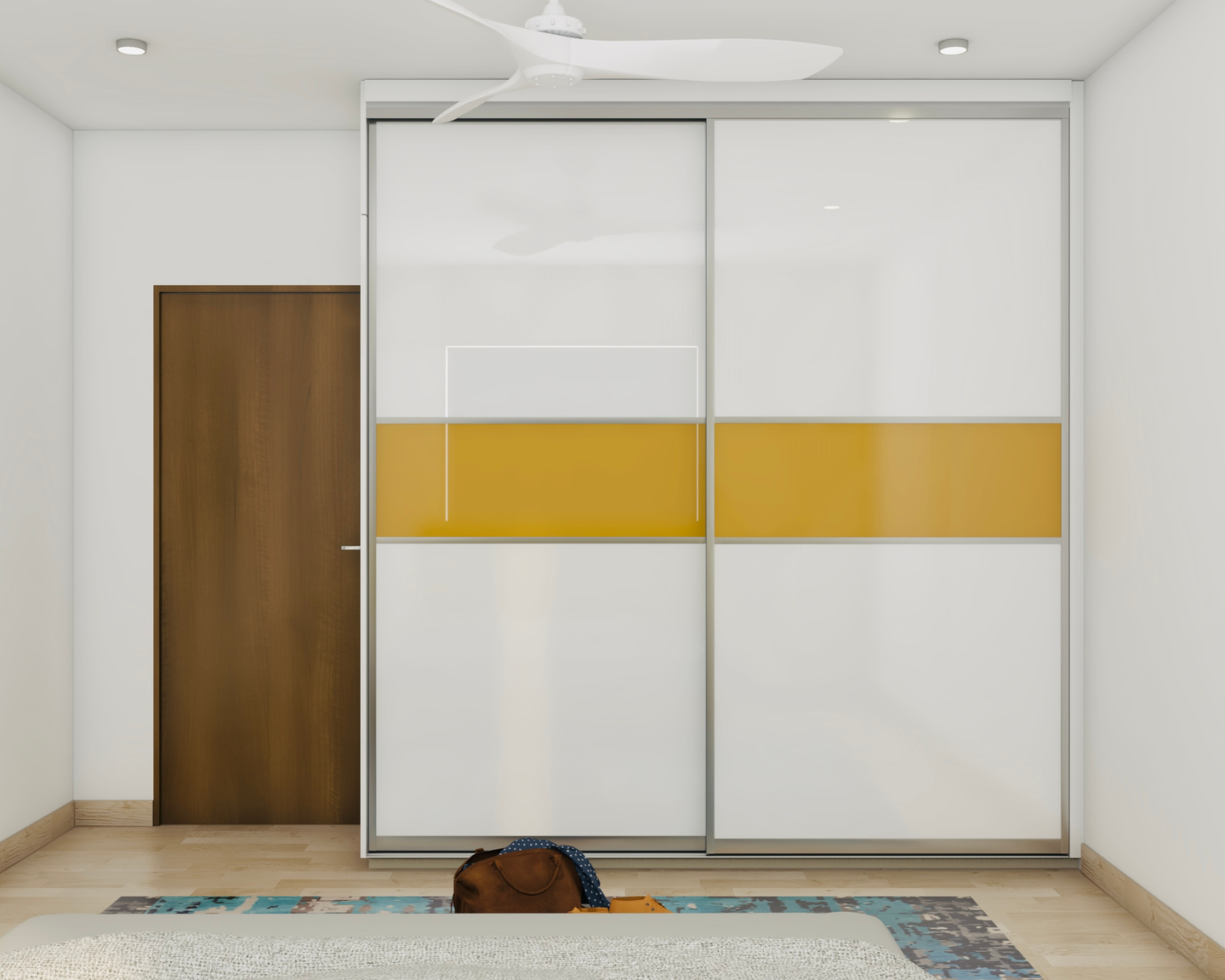 Dual Toned Modern Wardrobe Design With Spacious Interiors Livspace