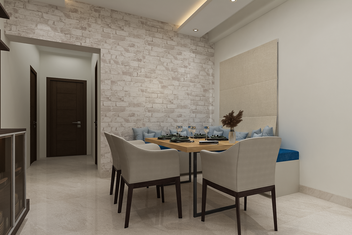 Spacious Dining Room Design - Livspace