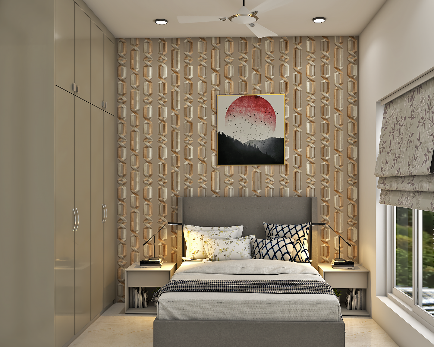 Contemporary Guest Bedroom Design Idea - Livspace