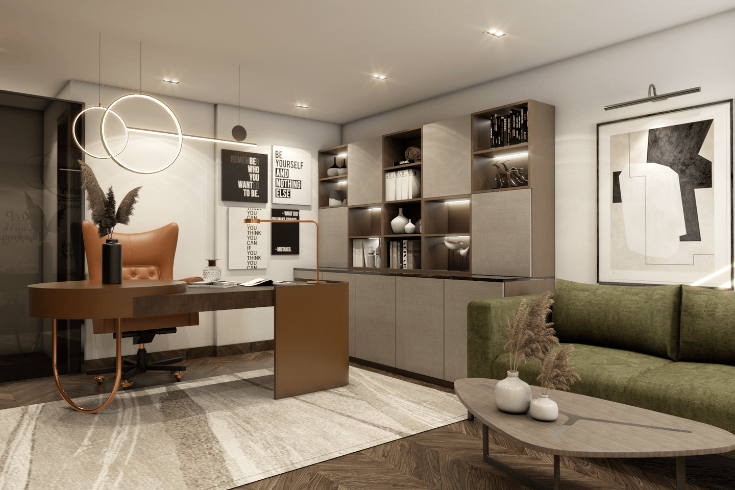 Contemporary Home Office – Livspace