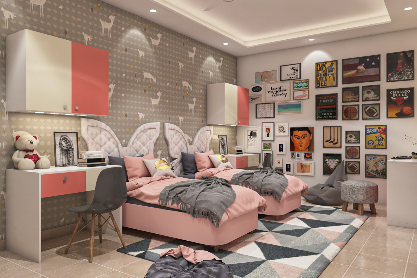 Colourful Kid's Bedroom Design Idea - Livspace