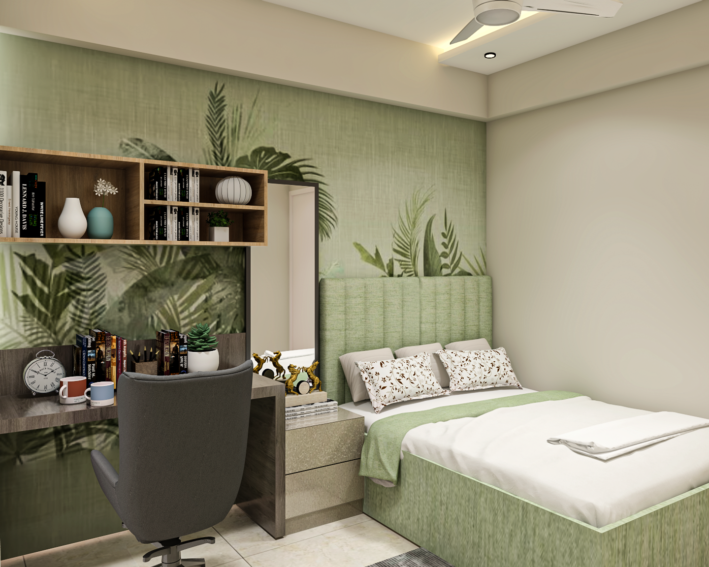 Tropical Kids Bedroom Design - Livspace