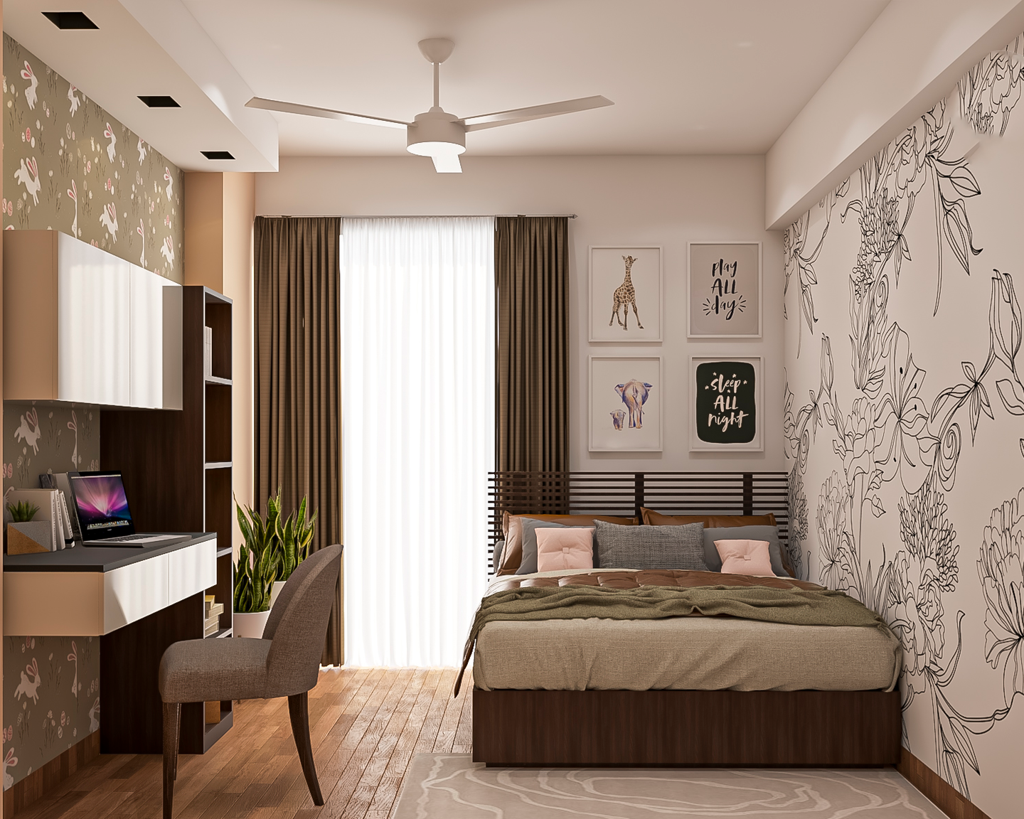 Classic Kid's Bedroom Design - Livspace