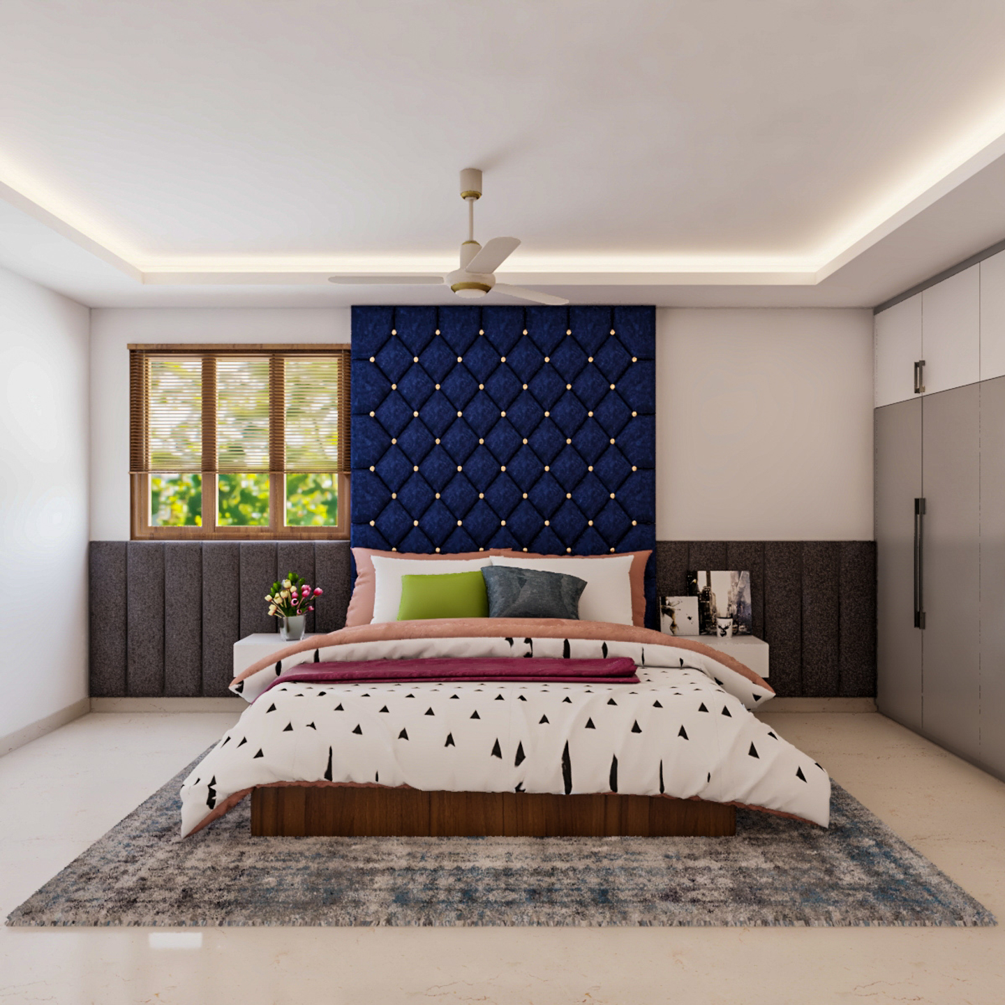 Contemporary False Ceiling For Bedroom Livspace