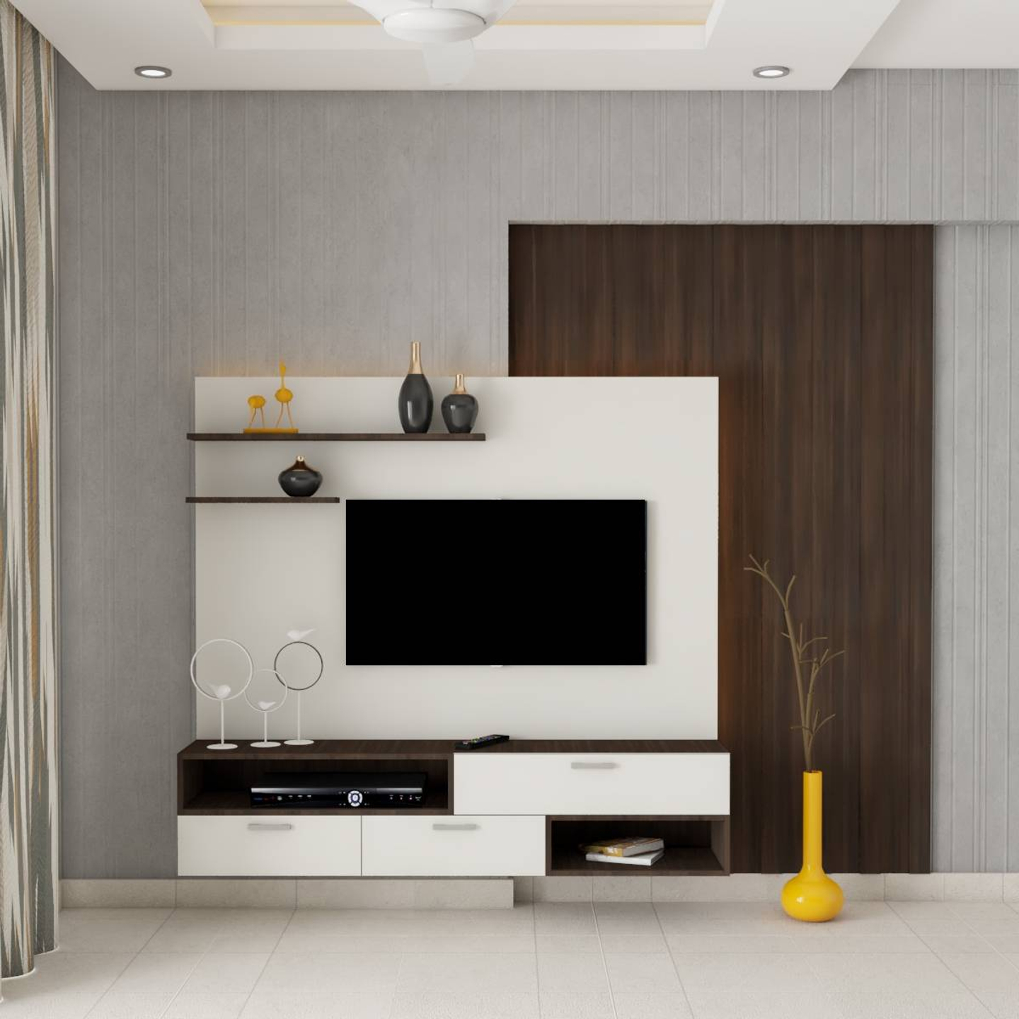 Modern TV Unit Design With Elegant Design Livspace